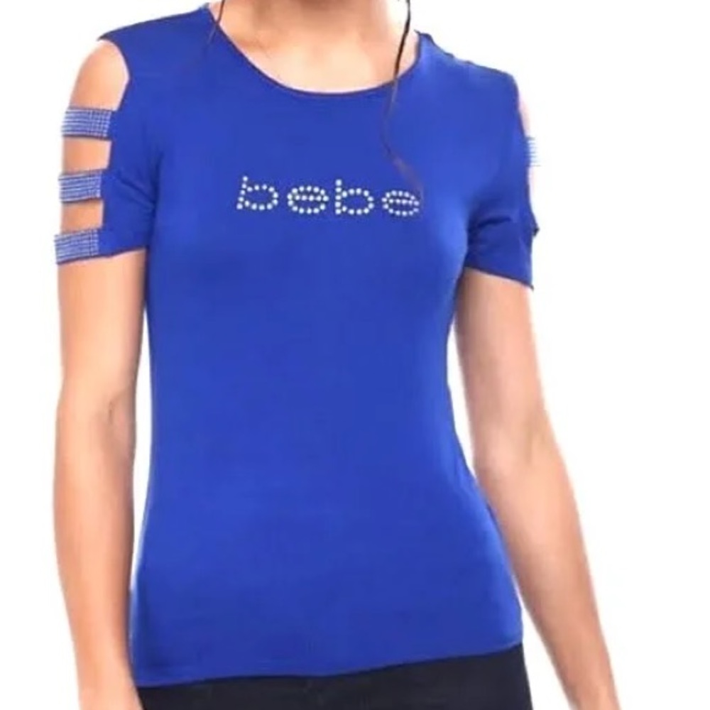 NWT 2X Bebe top with cold shoulder